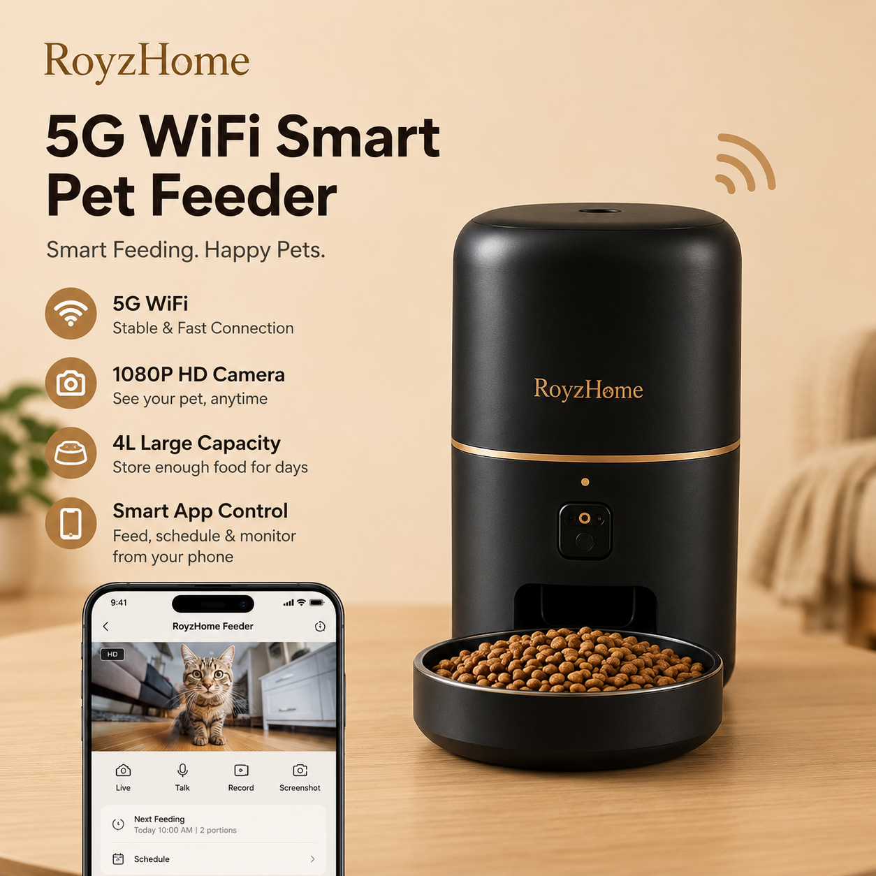 Smart Pet Feeder Pro | RoyzHome™