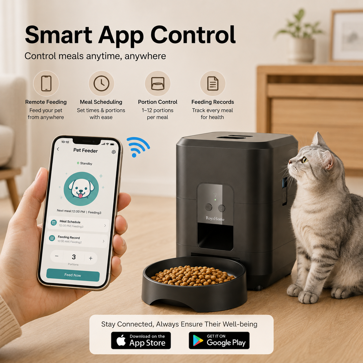 Basic Smart Pet Feeder | RoyzHome™