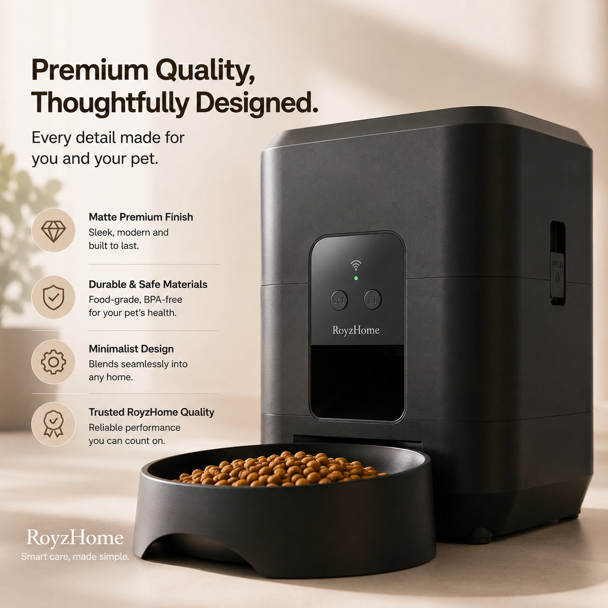 Basic Smart Pet Feeder | RoyzHome™